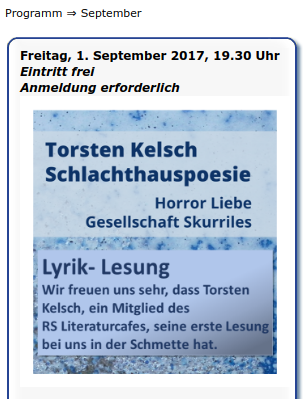Erste Lesung Denkerschmette